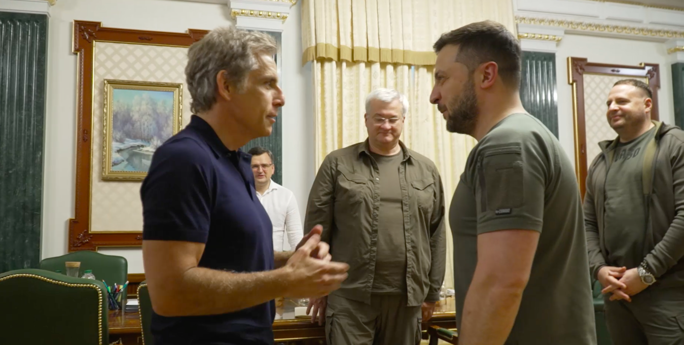 Бен Стиллер встретился с Зеленским на Украине