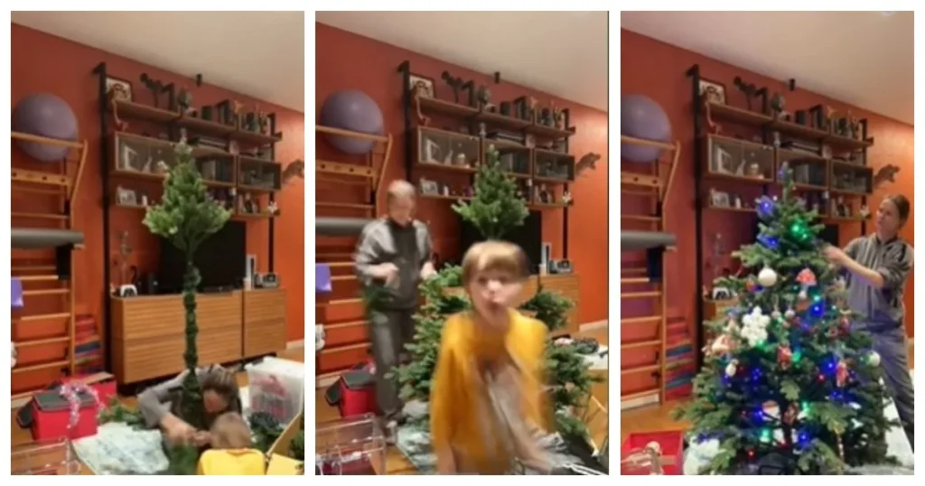 Елизавета Боярская показала, как наряжала дома елку с мужем и сыновьями